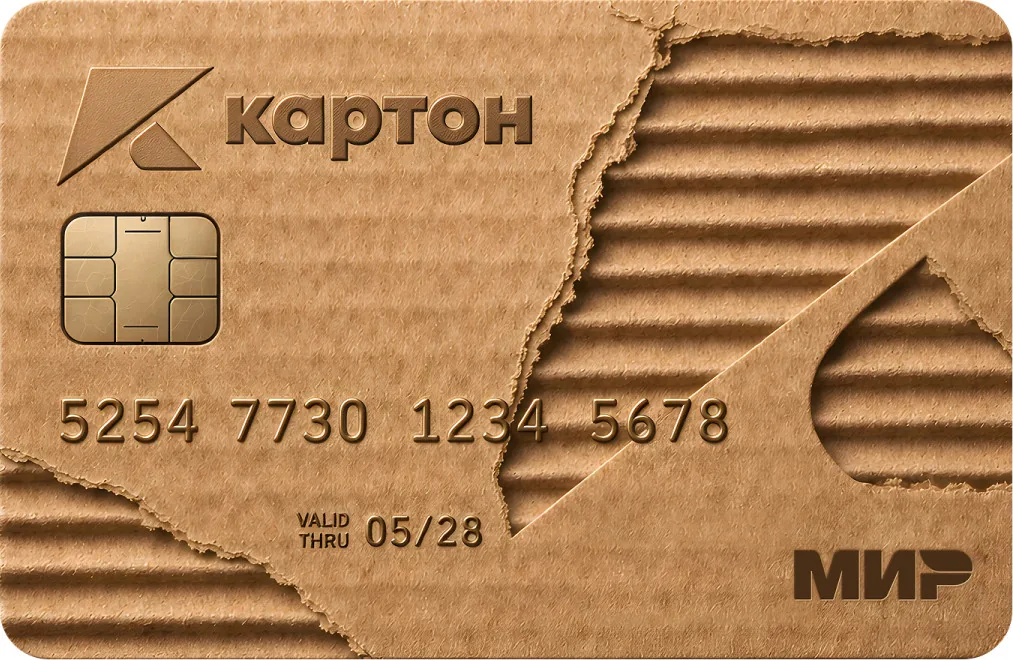 Рублевая карта Картон